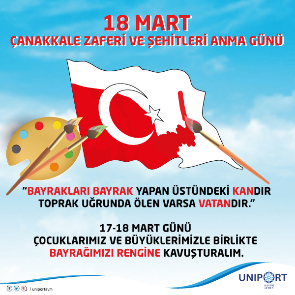 18 Mart Canakkale Zaferi Gunu Bayrak Boyama Etkinligi Uniport